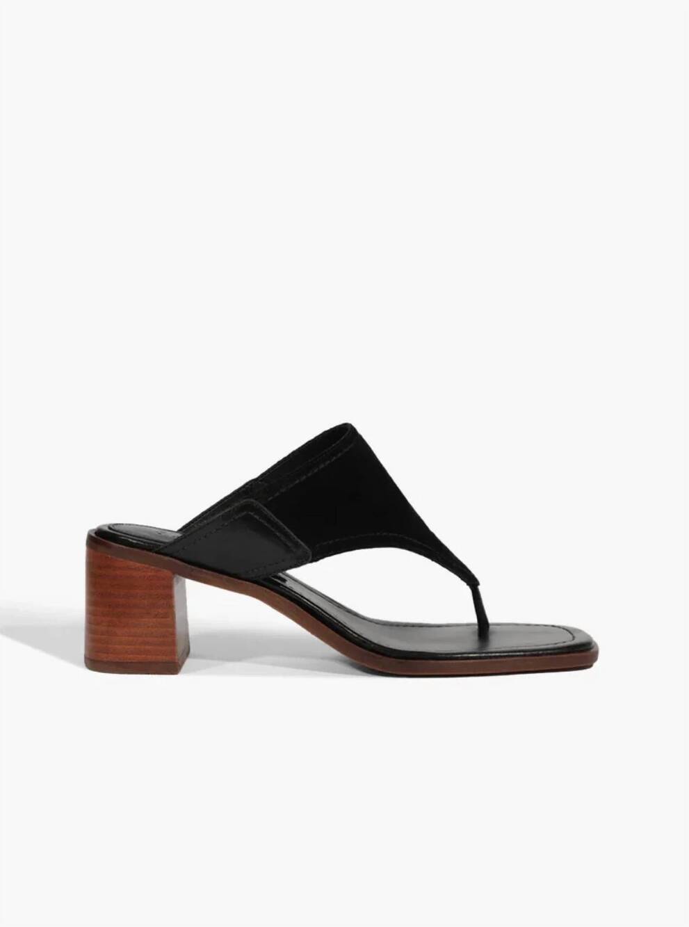 NEW SCHUTZ women's sage block heeled sandal in black